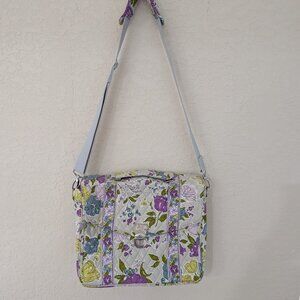 Vera Bradley Watercolor Retired Messenger Laptop Bag Strap Handle 15"